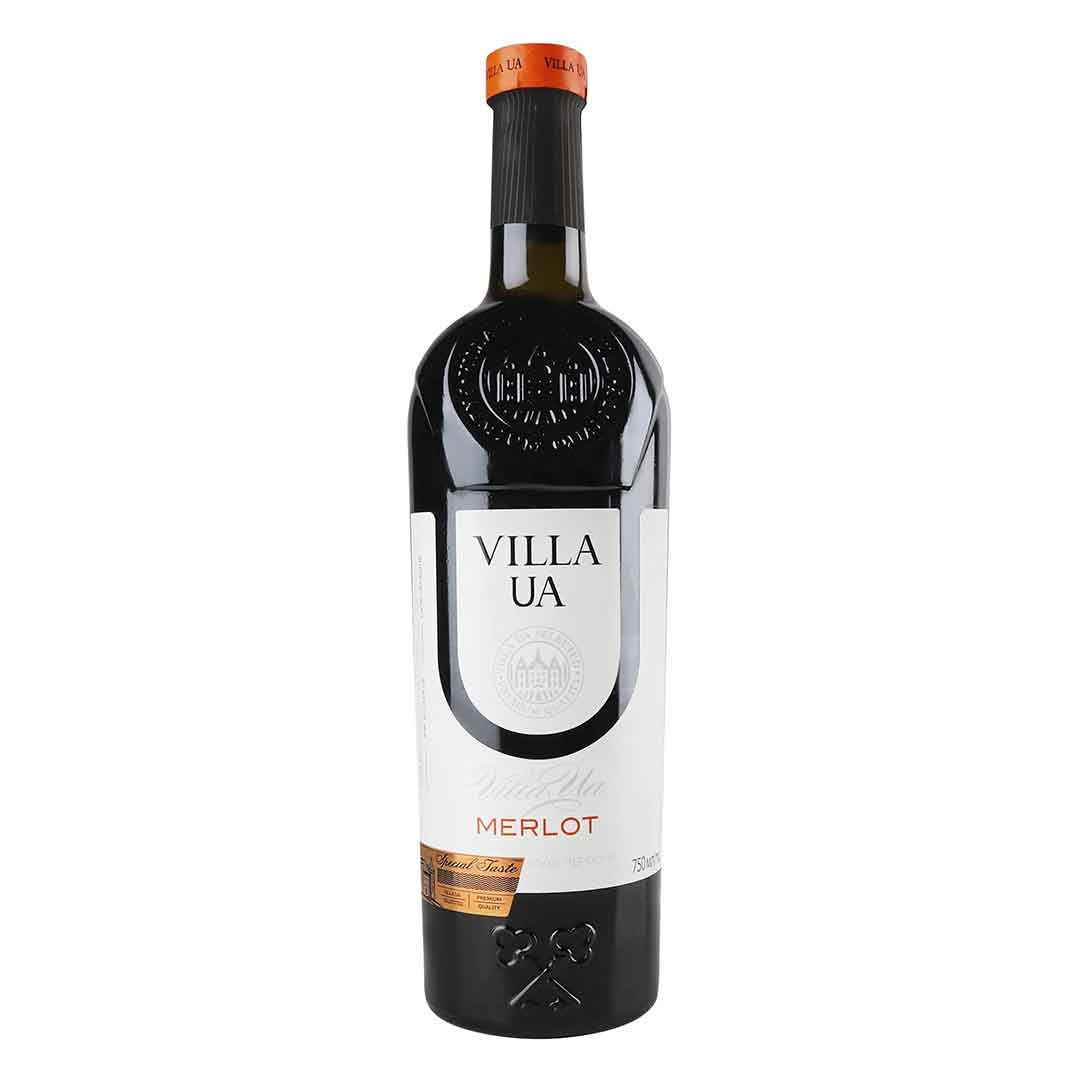 Вино Villa UA Merlot червоне сухе 0,75л 9-13%