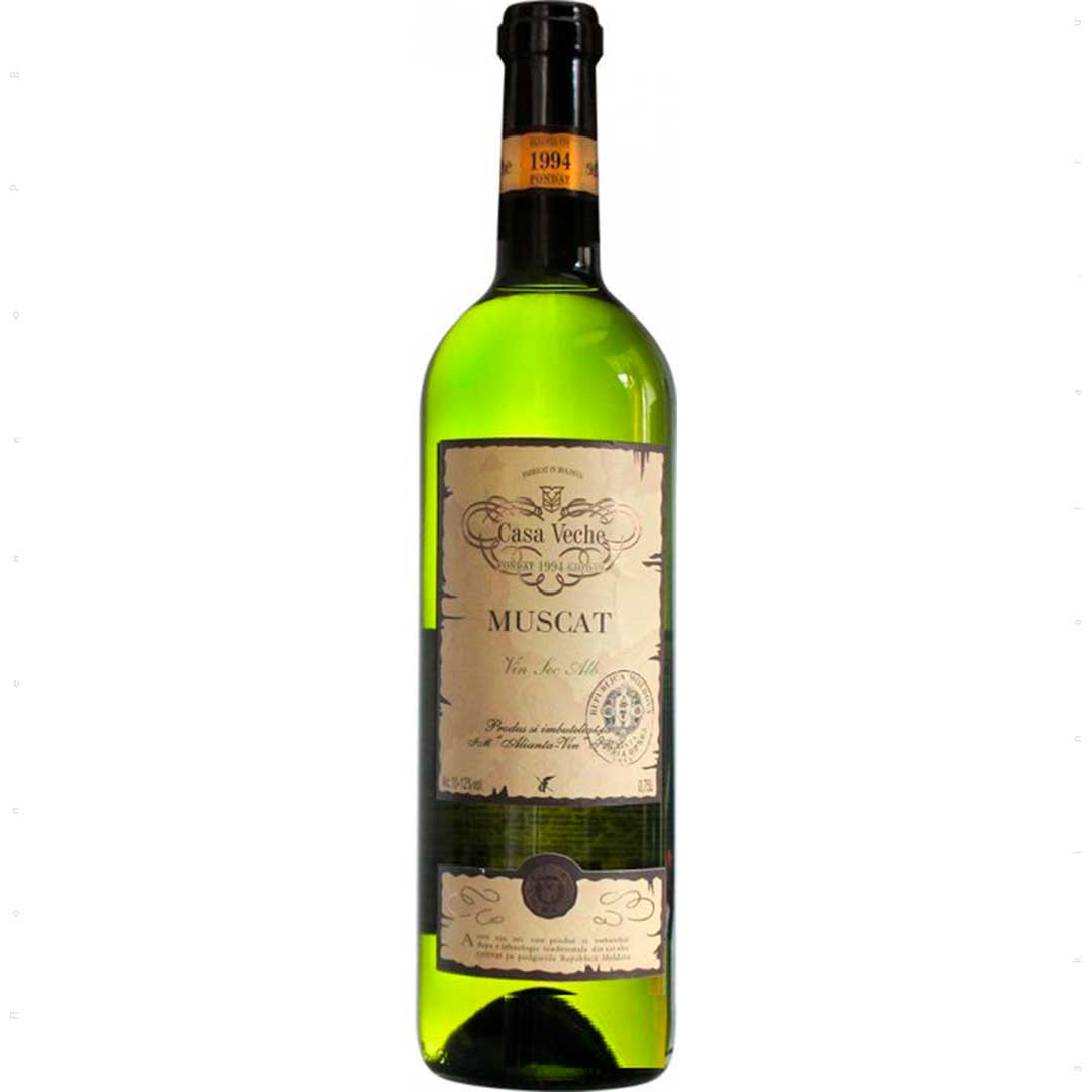 Вино Casa Veche Muscat біле сухе 0,75л 10-12%