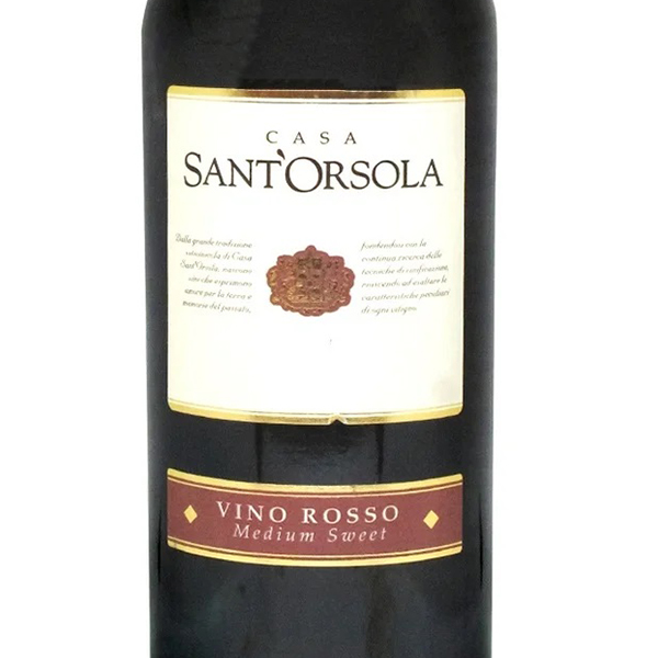 Вино SantOrsola Vino Rosso красное полусладкое 0,75л 11% купить