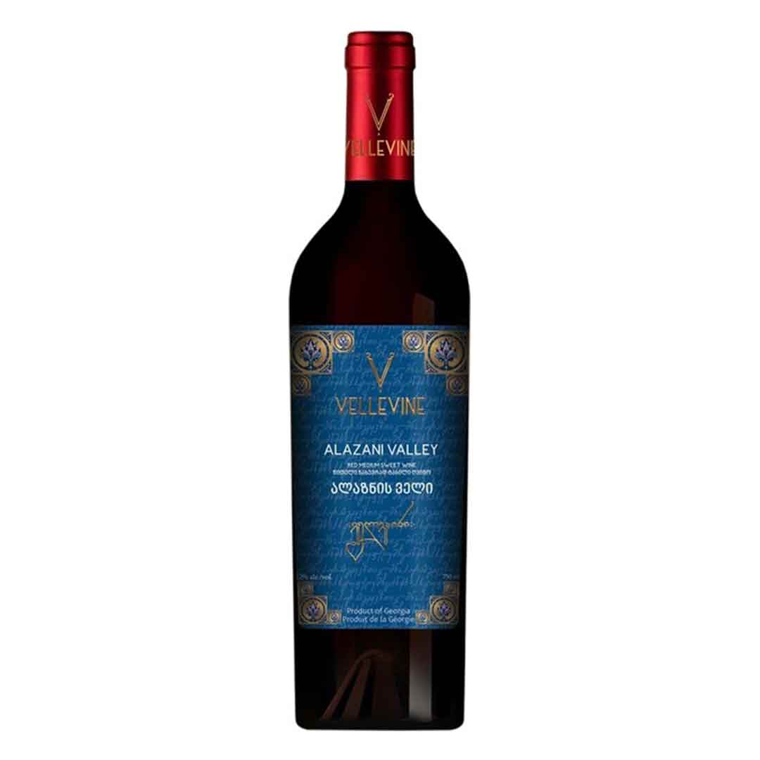 Вино Vellevine Алазанська долина червоне напівсолодке 0,75л 11-13%