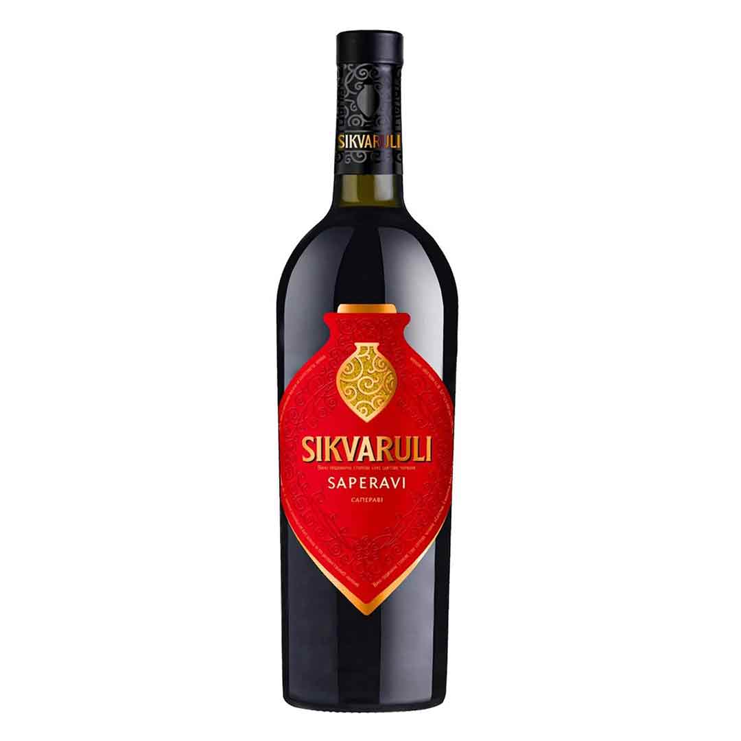 Вино Sikvaruli Саперави красное сухое 0,75л 10,5–12%
