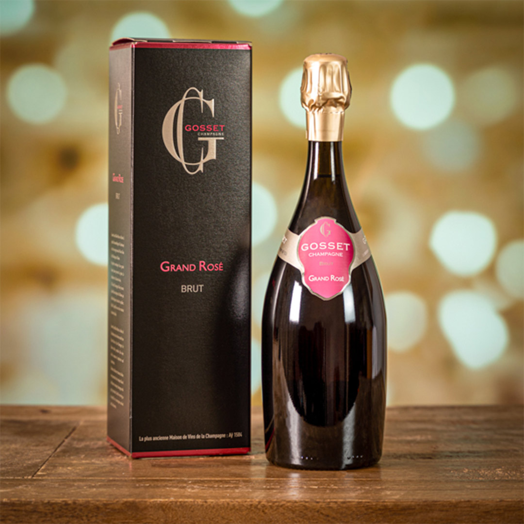 Шампанське Gosset Grand Rose рожевий брют 0,375л 12% купити