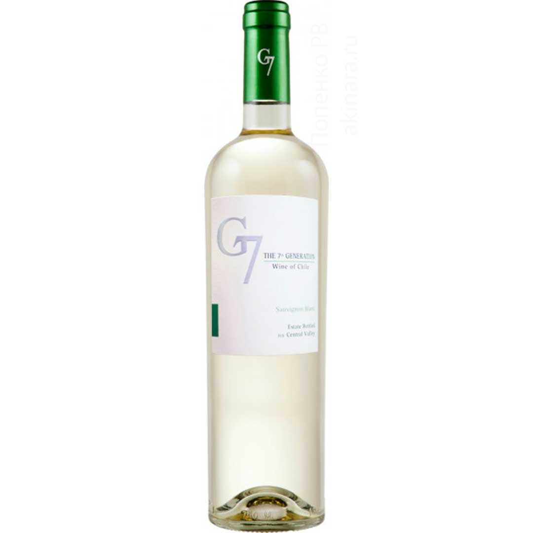Вино Vina Carta Vieja G7 Sauvignon Blanc белое сухое 0,75л 12,5% Вино сухое в RUMKA. Тел: 067 173 0358. Доставка, гарантия, лучшие цены!, фото1