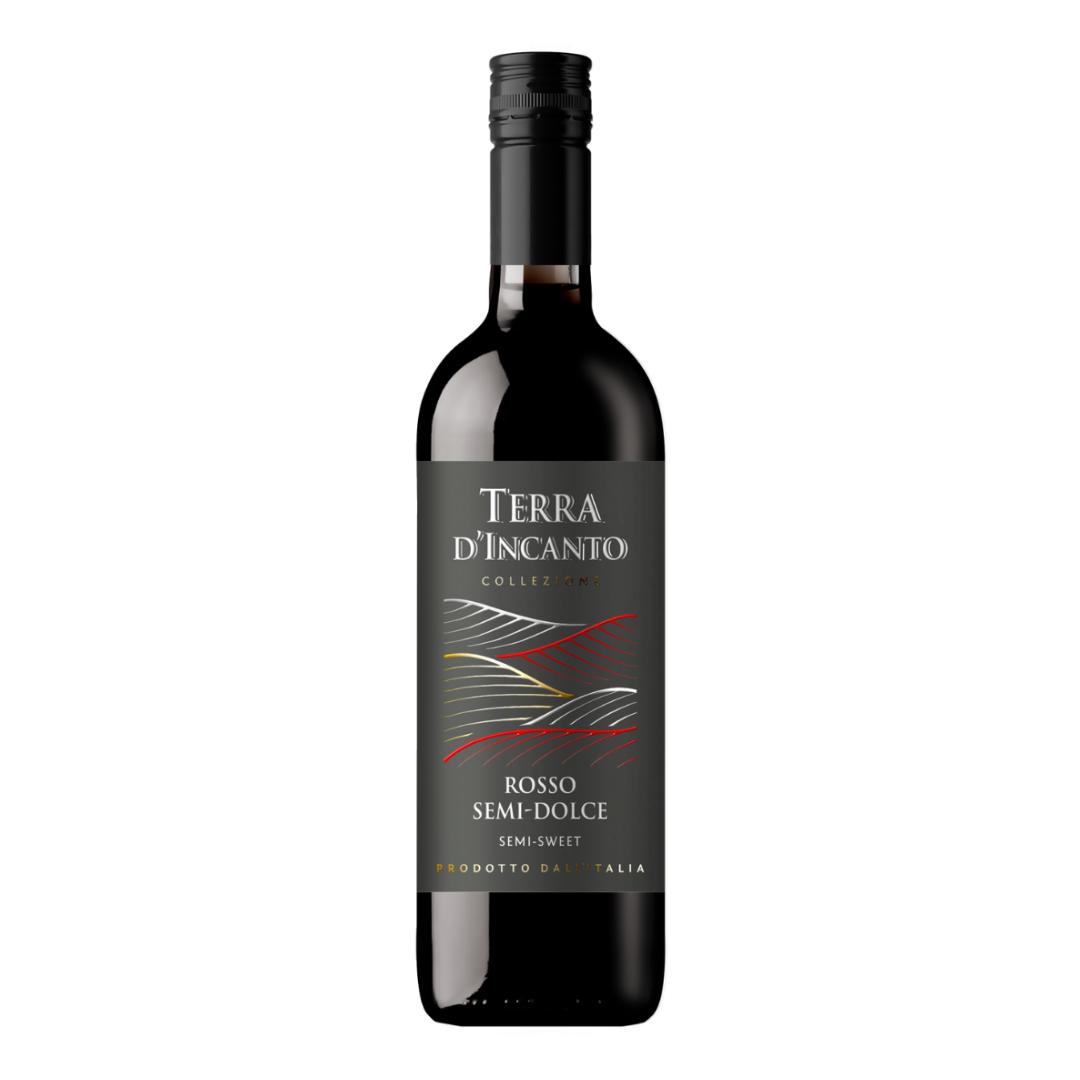Вино Terra d'lncante Rosso Semi sweet полусладкое красное 0,75л 12%