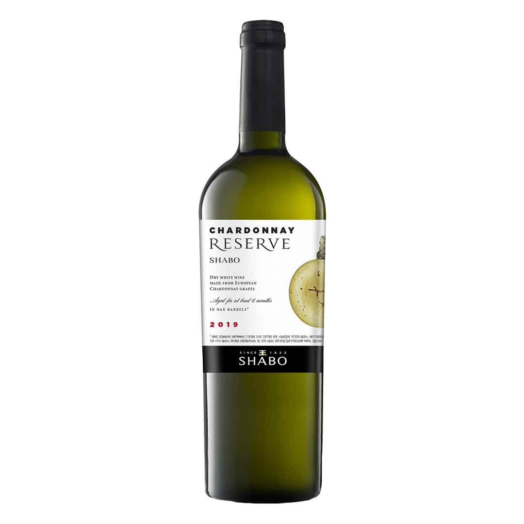 Вино Shabo Reserve Шардоне біле сухе 0,75л 9-13%