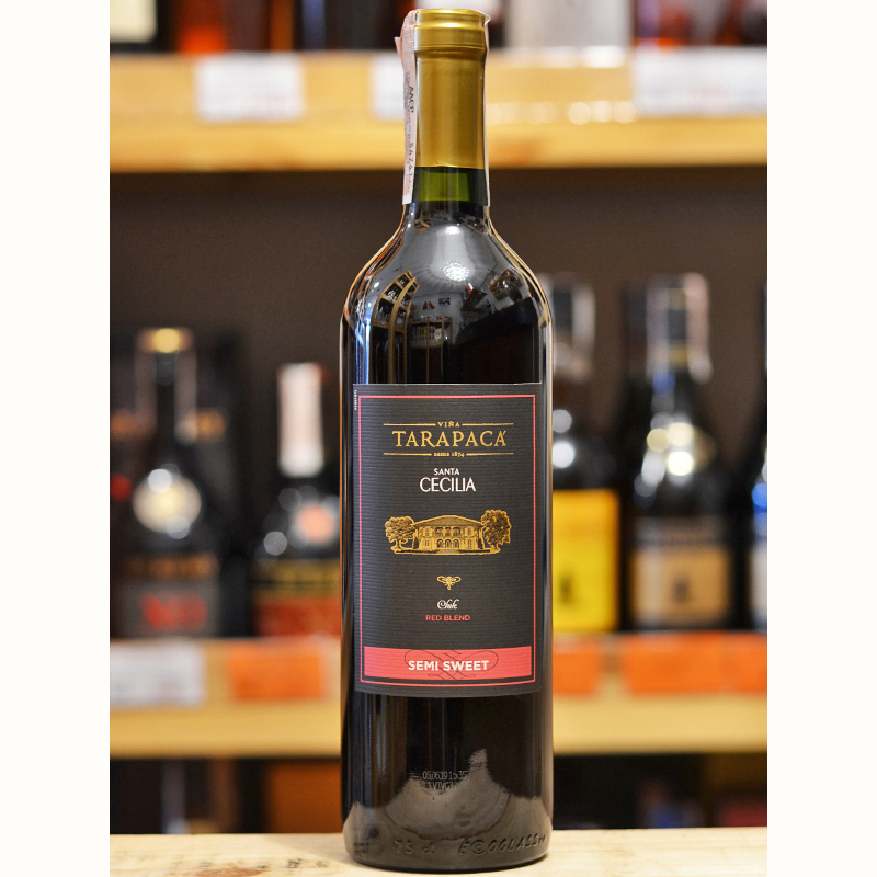 Вино Tarapaca Santa Cecilia Semi Sweet Red червоне напівсолодке 0,75л 10,5% купити