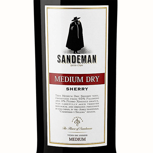Херес Sandeman Medium Dry Sherry белое полусухое 0,75л 15% купить