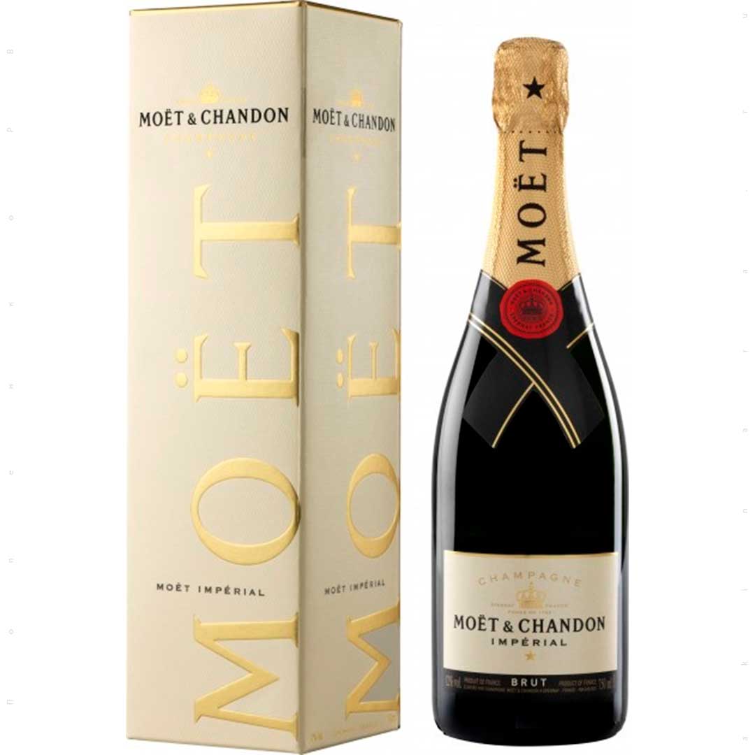 Шампанське Moet & Chandon Brut Imperial біле брют 0,75л 12% у подарунковій упаковці