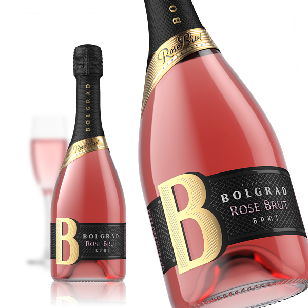 Вино ігристе Bolgrad Rose рожеве брют 0,75л 10-13,5% купити