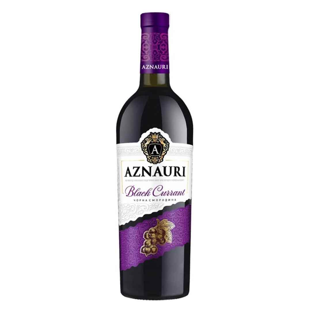Вино Aznauri Чорна смородина червоне солодке 0,75л 9-13%