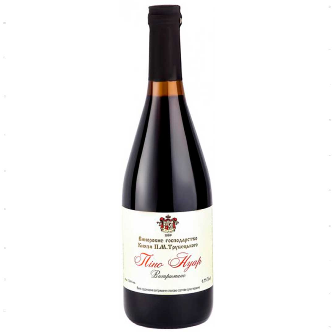 Вино Князь Трубецкой Pinot Noir красное лимитированное сухое 0,75л 11-14%