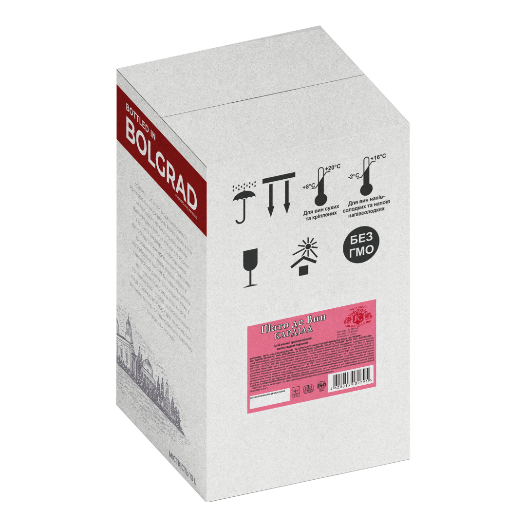 Напиток винный Болград Кардиал Шато де Вин красный 10л 9-12% купить