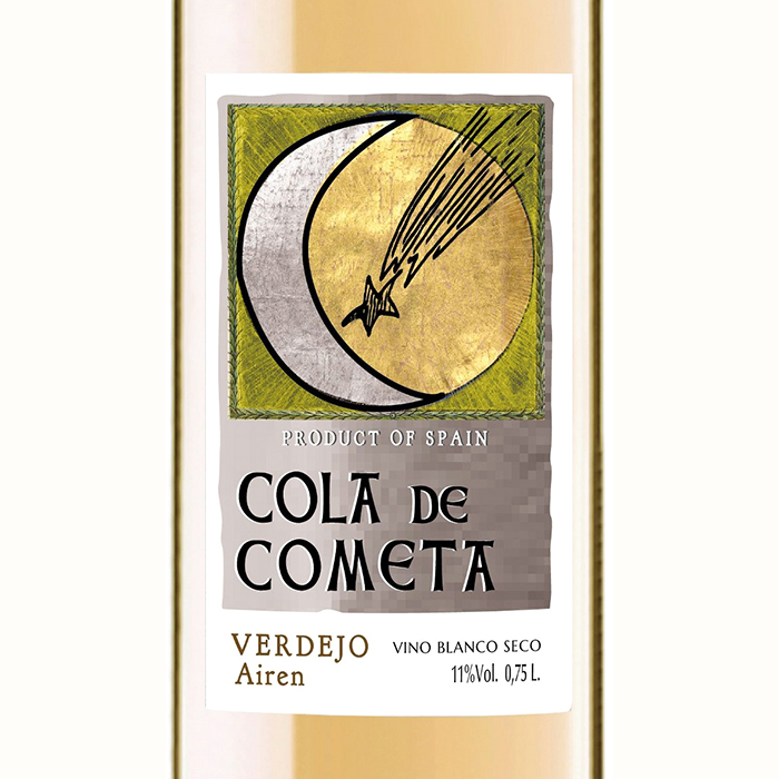 Вино Cola De Cometa Airen белое сухое 0,75л 11% купить