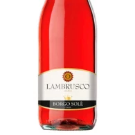 Вино игристое Borgo Sole Lambrusco Dell`Emilia IGT Rosato Amabile розовое полусладкое 0,75л 8% купить
