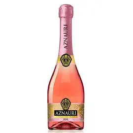 Вино ігристе Aznauri рожеве напівсолодке 075л 10-13%