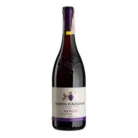 Вино Baron d'Arignac Merlot червоне напівсолодке 0,75л 12%