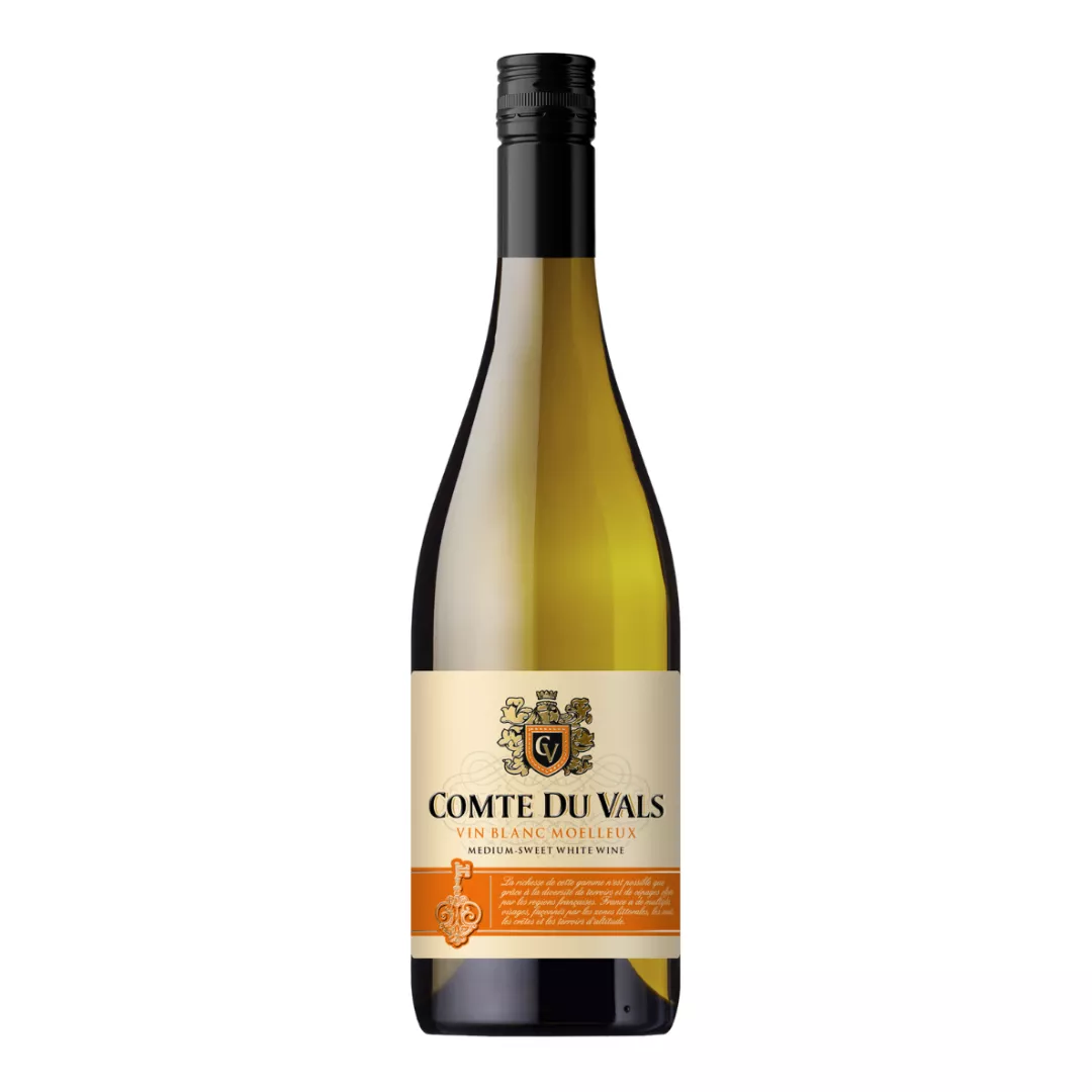 Вино Сomte du Vals Blanc medium sweet напівсолодке біле 0,75л 10,5%