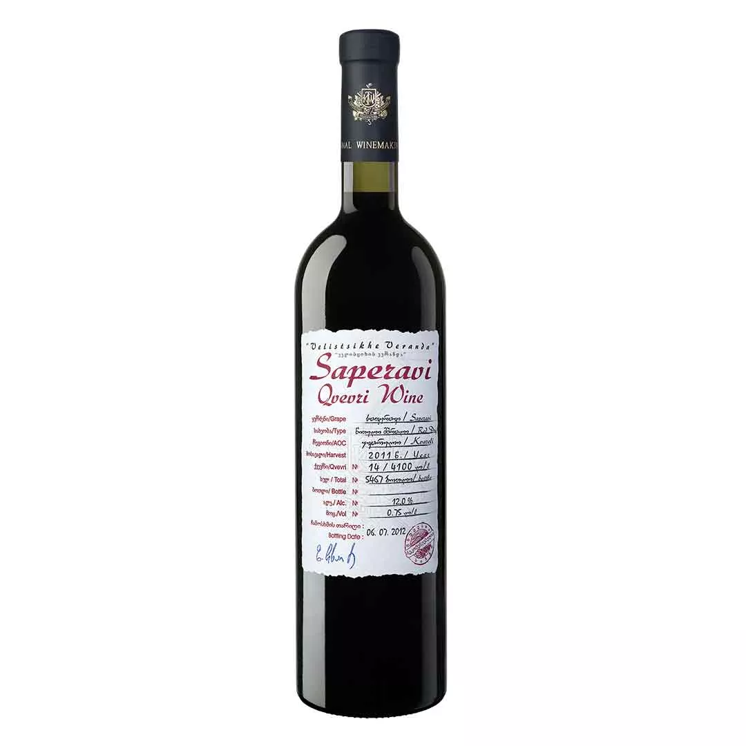 Вино Special Collection Саперави Квеври красное сухое 0,75л 11-12,5%