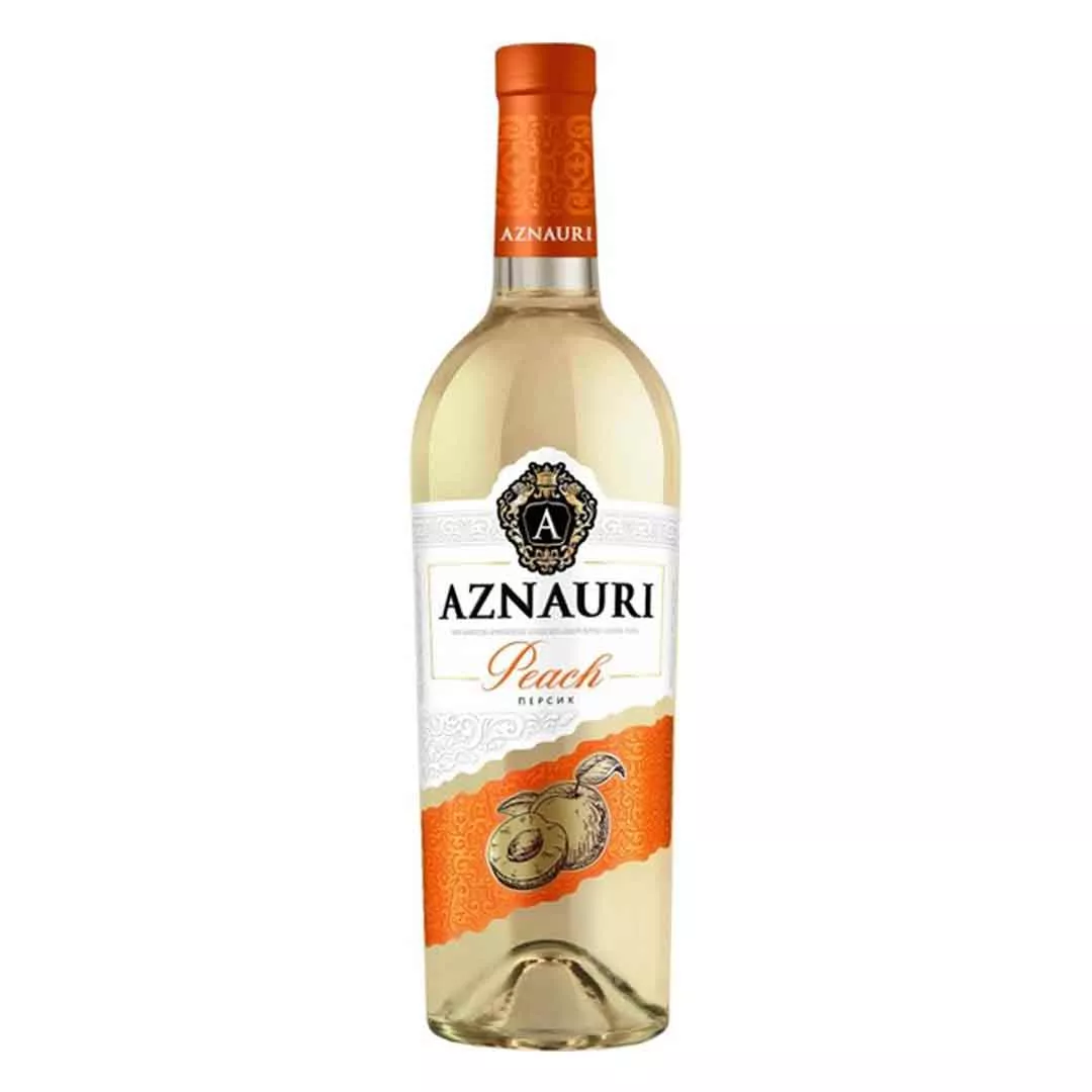 Вино Aznauri Персик біле солодке 0,75л 9-13%