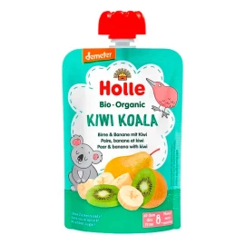 Пюре Kiwi Koala з грушею, бананом та ківі органічне (з 8 місяців) Holle 100г