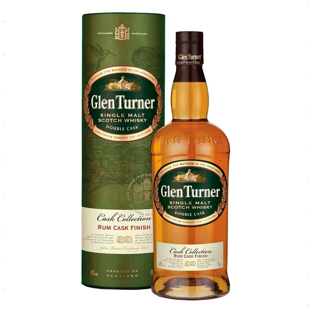 Виски Glen Turner Rum Cask Finish 0,7 л 40% в подарочной упаковке