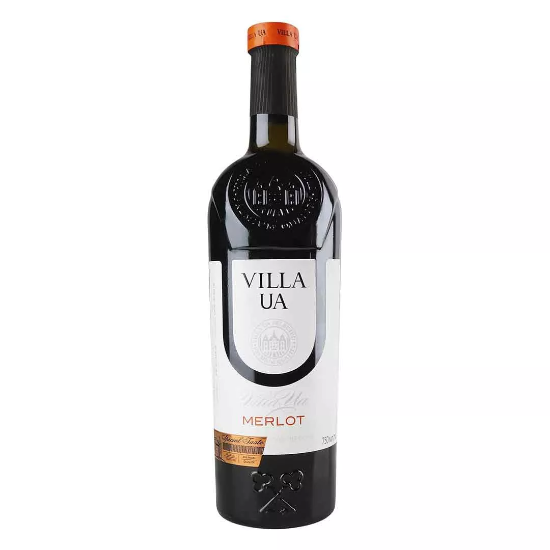 Вино Villa UA Merlot червоне сухе 0,75л 9-13%