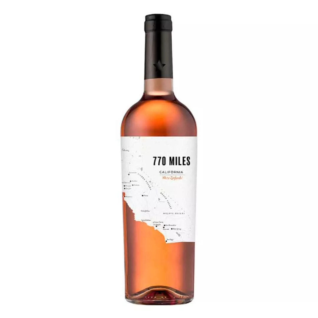 Вино 770 Miles Zinfandel Розе рожеве напівсухе 0,75л 10,5%