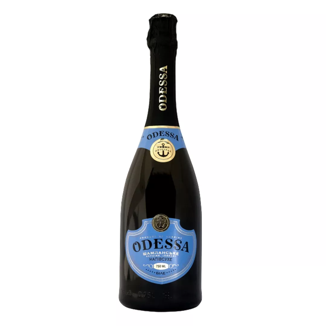Игристое вино Odessa белое полусухое 0,75л 10,5-12,5%