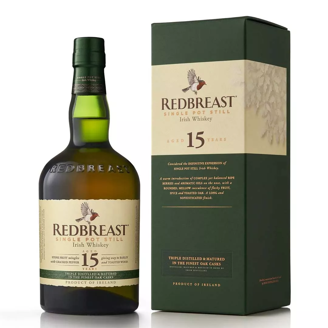 Виски Redbreast 15 лет выдержки 0,7л 46% в подарочной упаковке