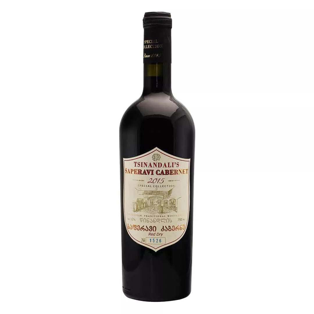 Вино Special Collection Саперави Каберне красное сухое 0,75л 11-12,5%