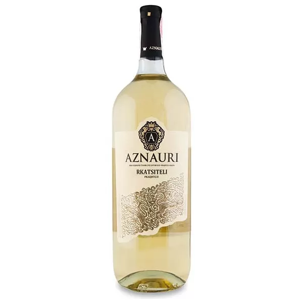 Вино Aznauri Rkatsiteli белое сухое 1,5л 9,5-14%
