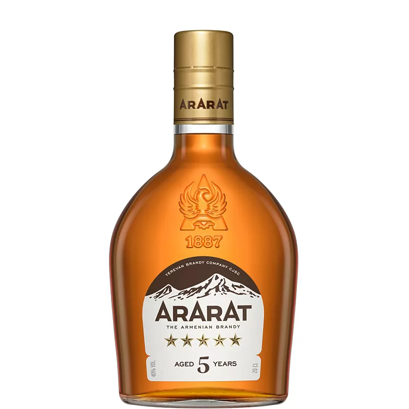 Бренди армянское Ararat 5 звезд 0,2л 40%