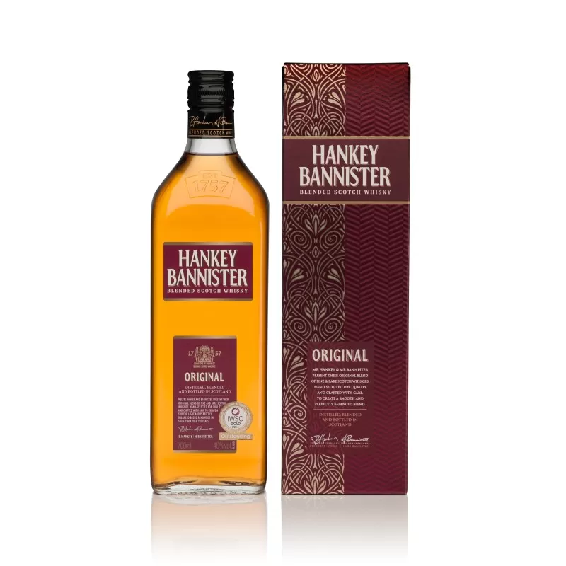 Віскі Hankey Bannister Original у подарунковій коробці 0,7л 40%