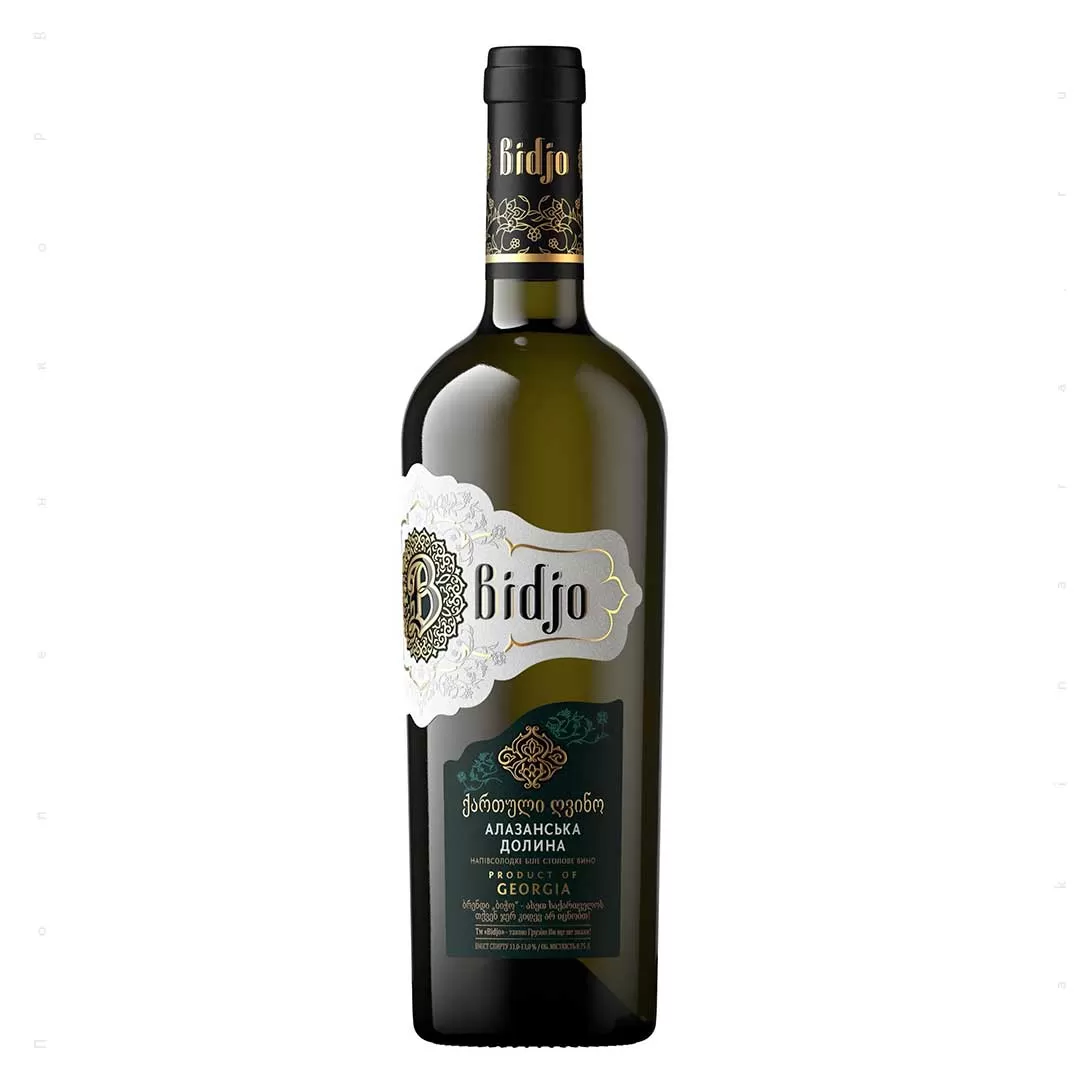 Вино Bidjo Алазанская долина белое полусладкое 0,75л 11-13%