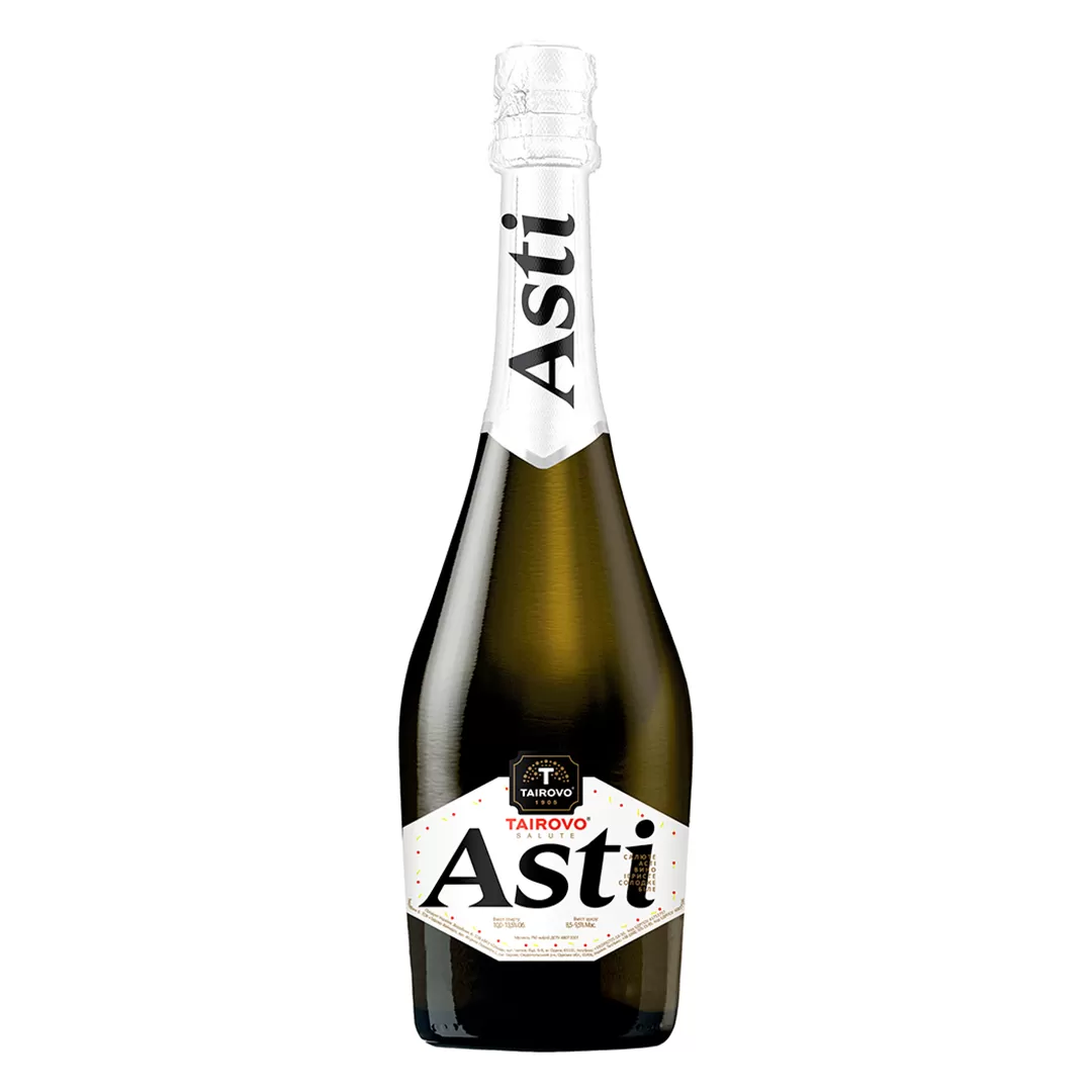 Ігристий напій Таїрово Salute Asti солодке біле 0,75л 10-13,5%
