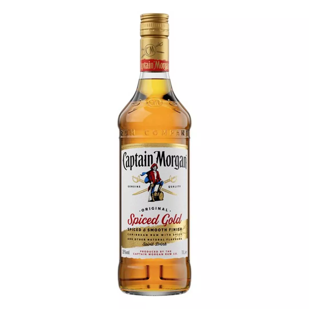 Ромовый напиток Captain Morgan Spiced Gold 1л 35%