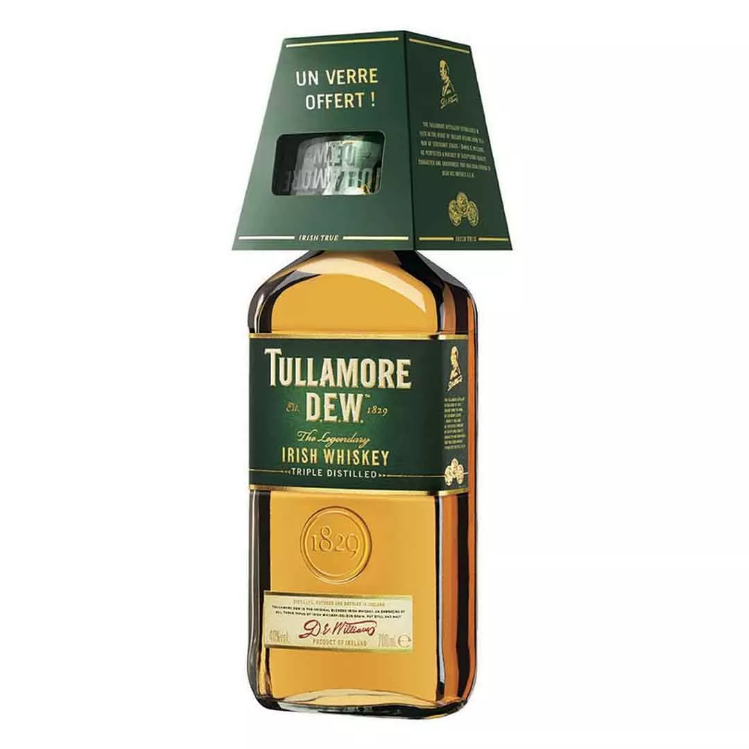 Виски бленд Tullamore Dew Original 0,7л +1 бокал сувенирный набор