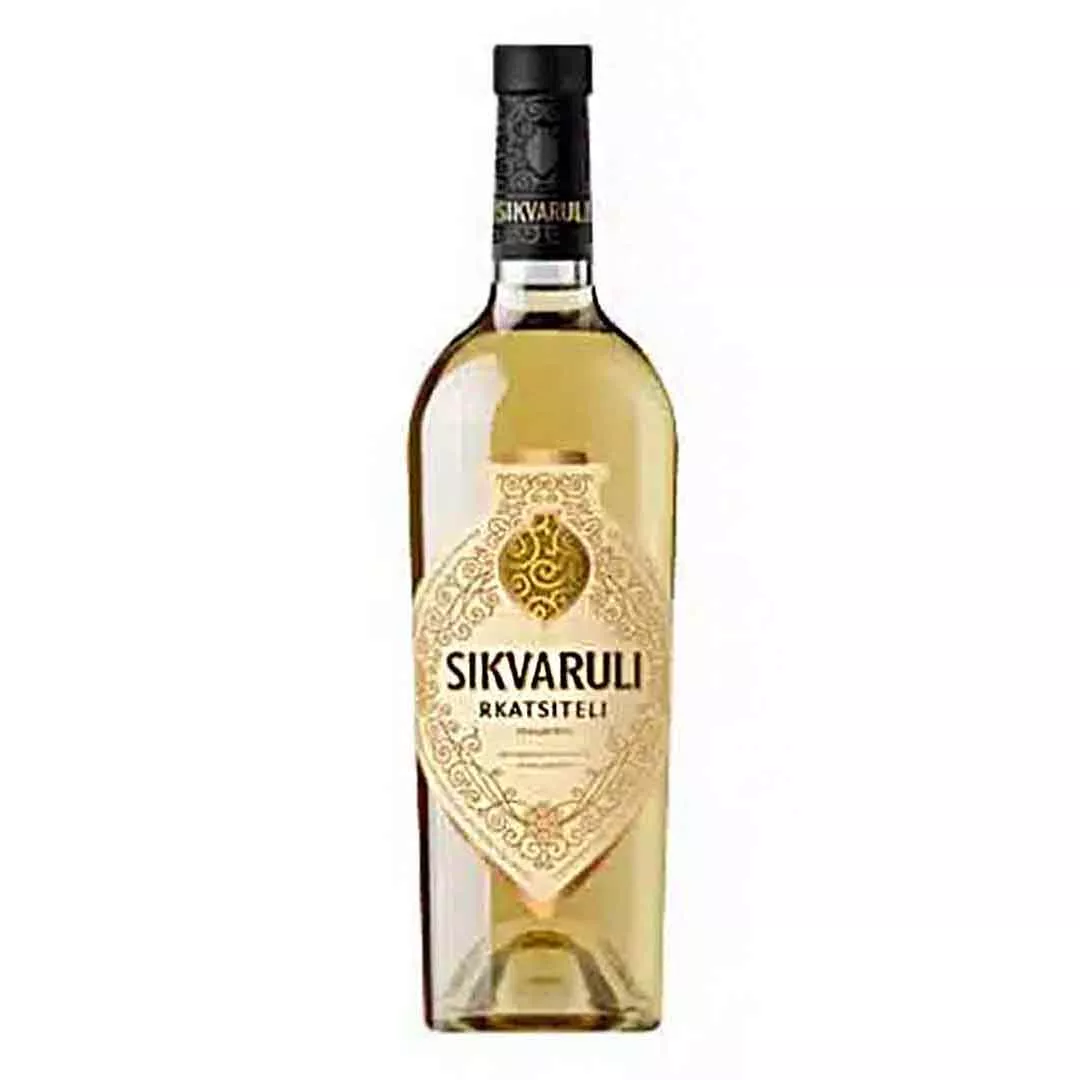 Вино Sikvaruli Ркацители ординарное столовое белое сухое 0,75л 10,5-12%