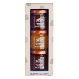 Набір конфітюрів Святковий (Полуниця та Шампанське 2 та Апельсин та Шампанське) 3х Mrs Bridges 42 г
