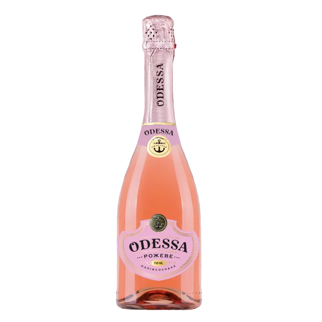 Вино ігристе Odessa рожеве напівсолодке 0,75л 10,5-12,5%