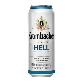 Пиво Krombacher Hell світле фільтроване 0,5 л 5%