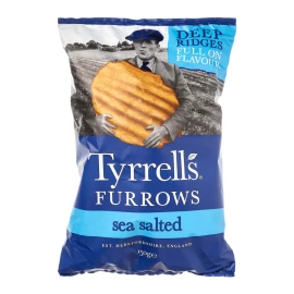 Чіпси картопляні хвилясті з морською сіллю Tyrrell's 150 г