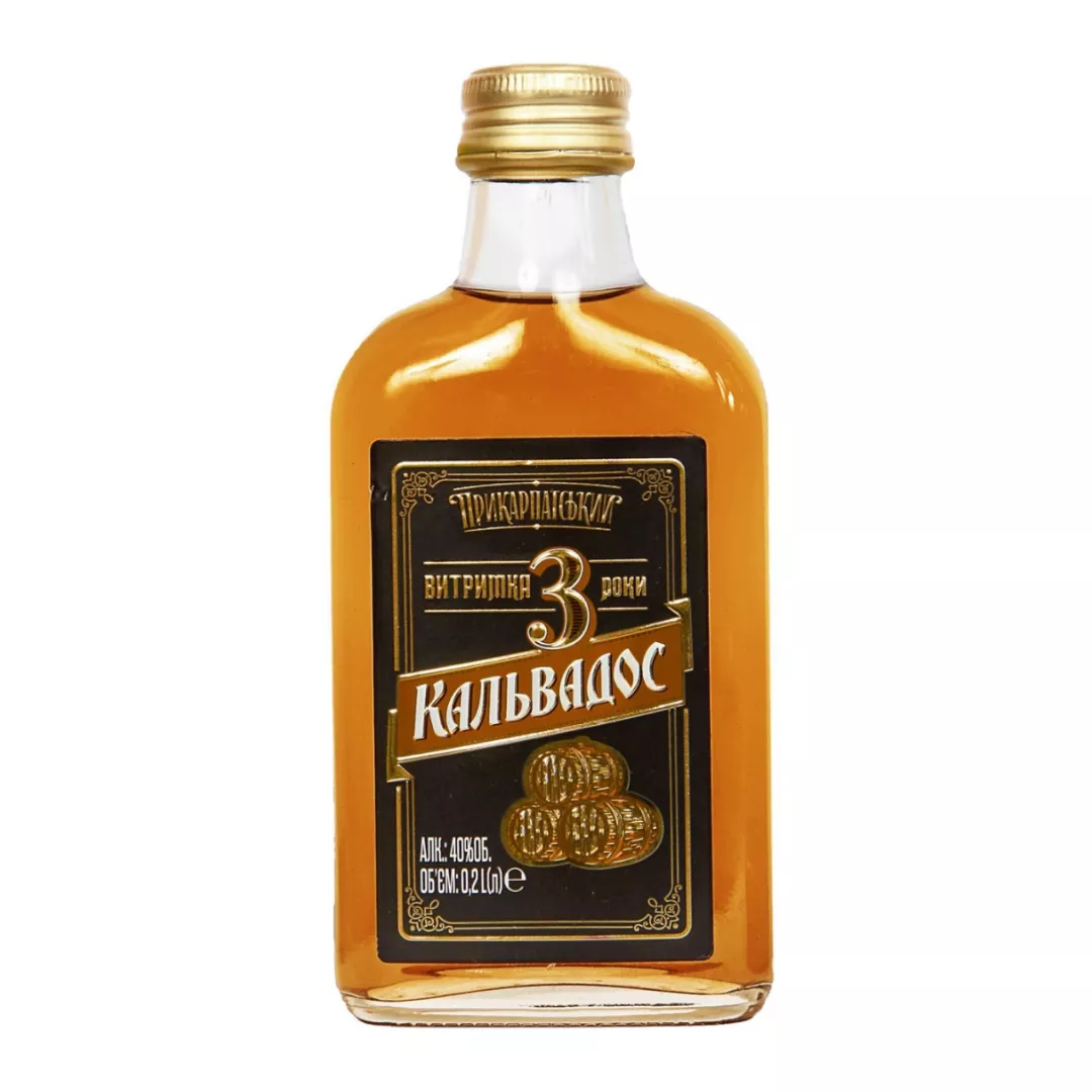 Бренди Прикарпатський Яблочный 0,2л 40%