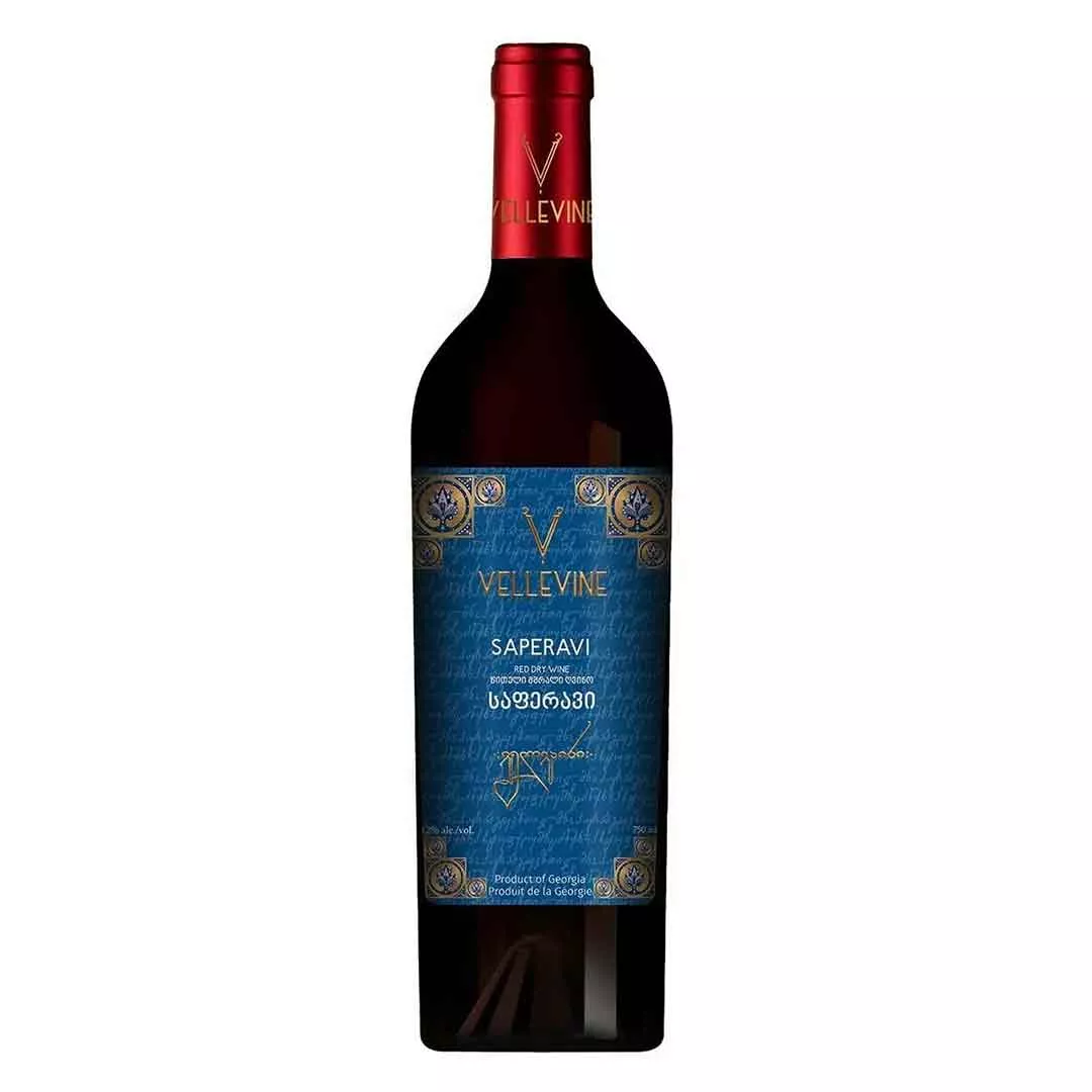 Вино Vellevine Саперави красное сухое 0,75л 11-13%