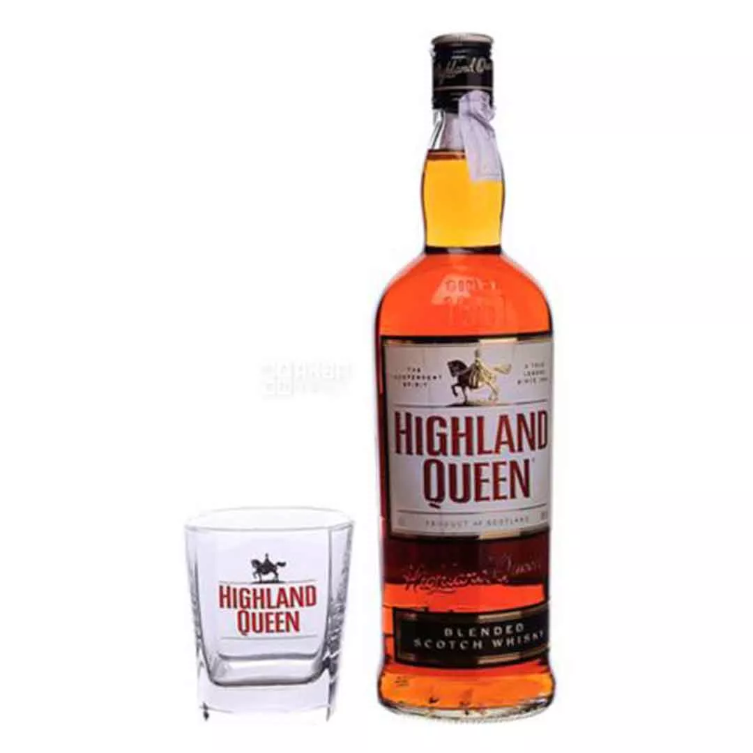 Виски бленд Highland Queen 1 л + бокал