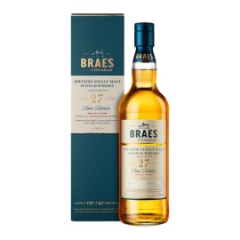 Віскі односолодовий Braes of Glenlivet 27 років у коробці 0,7л 48%