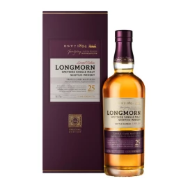 Віскі односолодовий Longmorn 25 років у коробці 0,7л 53%