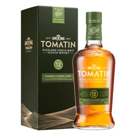 Віскі Tomatin 12 Y.O. у подарунковій коробці 0,7л 43%
