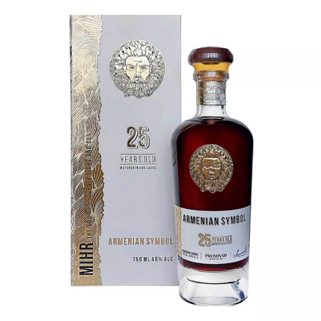 Бренді вірменський Armenian Symbol 25 років витримки 0,75л 40%