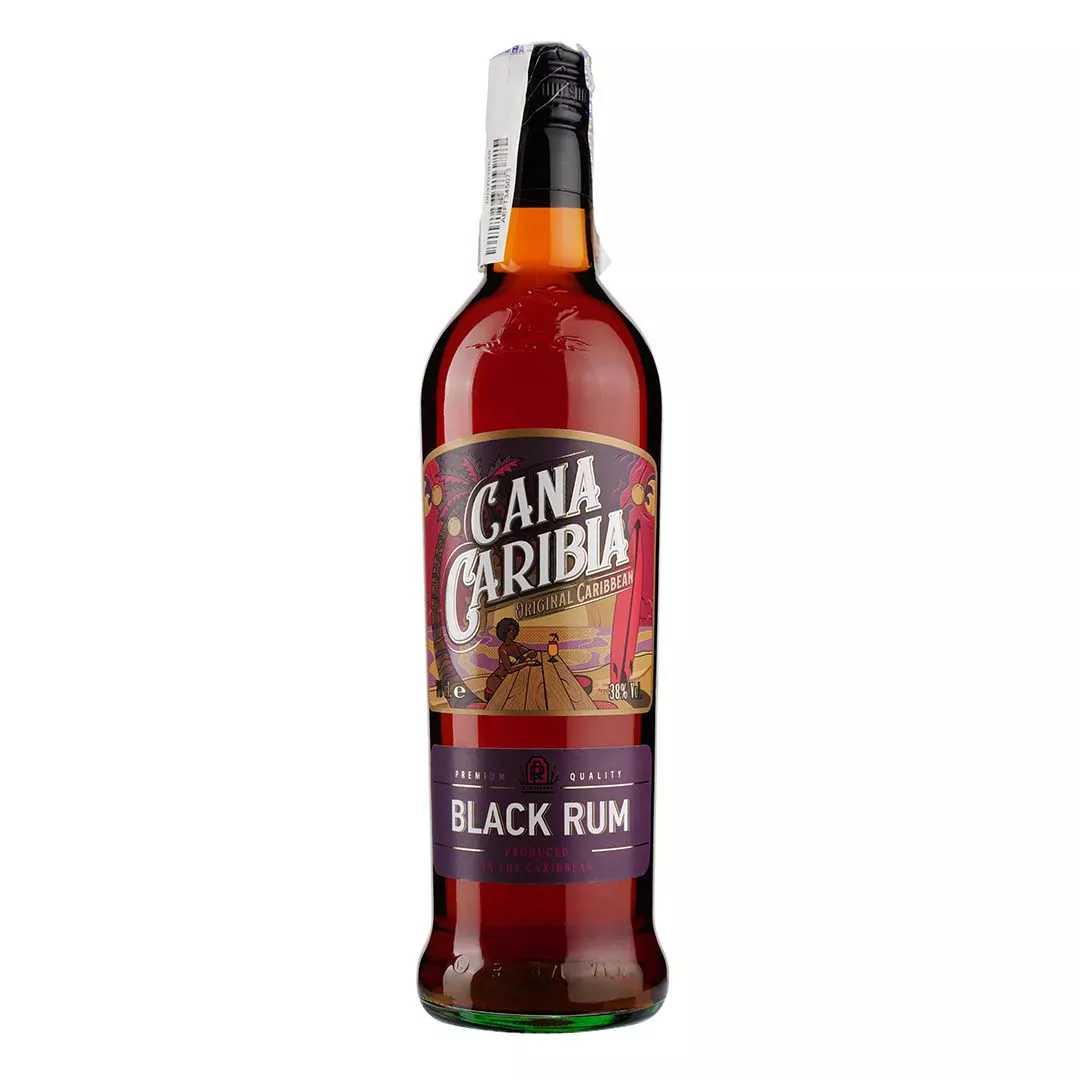 Ром чорний Cana Caribia Black 0,7л 38%